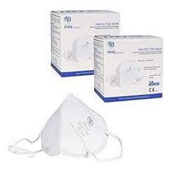 MASQUE FFP2 BLANC BOITE DE 25