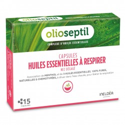OLIOSEPTIL huiles essentielles à respirer 15 capsules