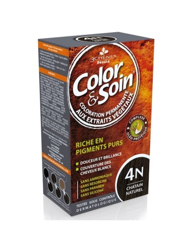 COLOR&SOIN KIT COLORATION PERM 4m CHAT acajou