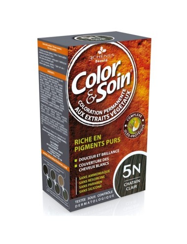 COLOR&SOIN KIT COLORATION PERM 5W marron dore