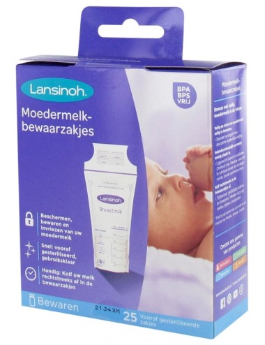 Lansinoh Sachets de Conservation de Lait Maternel X25
