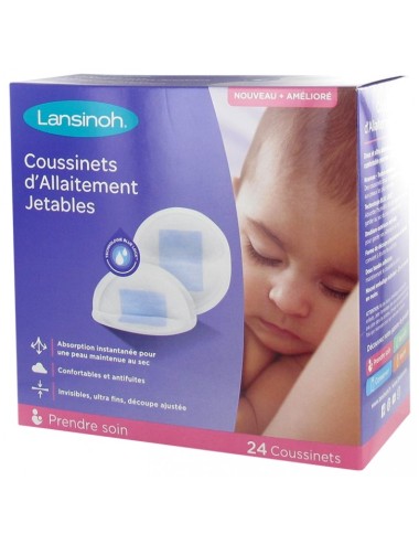 Lansinoh Coussinets d'Allaitement Jetables X24