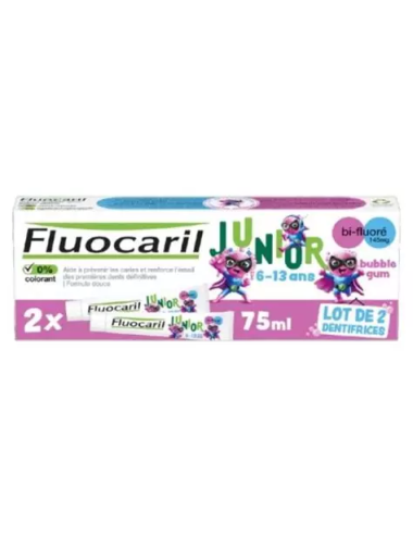 FLUOCARIL JUNIOR GEL BUBBLE 2x75ml
