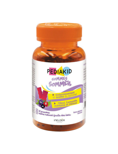 Pediakid Gommes Sommeil pilulier de 60 oursons