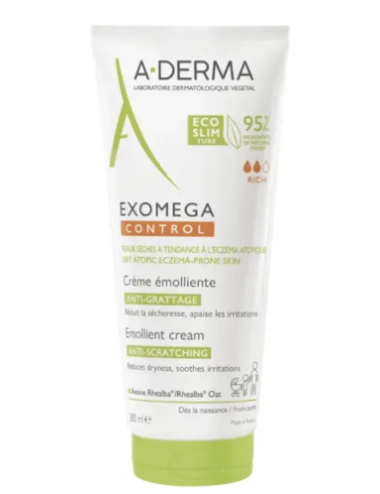 A-Derma Exomega Control Crème Émolliente Anti-grattage 200ml