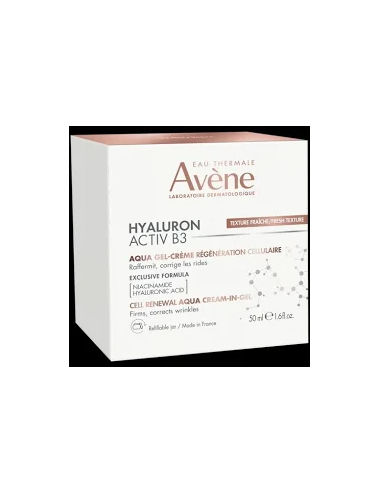 AVENE HYALURON ACTIV B3 aqua gel crème régénération cellulaire 50ml