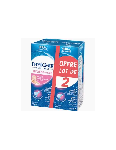 PHYSIOMER bébé microdiffusion lot de 2 100ml
