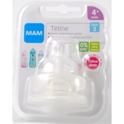 MAM Tétine débit 3 silicone...
